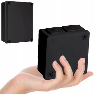 Hager VP-22-Puszka-n-t-86x86x40mm-IP55-6-wl-2wkr-dłgum-czarna 022-05 - Puszki elektryczne i akcesoria - miniaturka - grafika 1