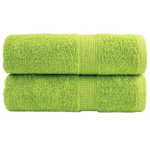 vidaXL Ręczniczki premium SOLUND, 2 szt., zielone, 30x30 cm, 600 g/cm² - Ręczniki - miniaturka - grafika 1