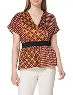 Bluzki damskie - Sisley Bluzka damska, Multicolor 65J, M - miniaturka - grafika 1