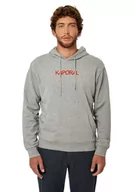 Bluzy męskie - Kaporal Męska bluza parkowa średni szary rozmiar Mel 3XL, Medgrm, XXXL - miniaturka - grafika 1