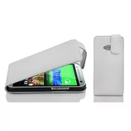 Etui i futerały do telefonów - Flip Case Do HTC ONE M8 MINI Pokrowiec w BIAŁY MAGNEZOWY Obudowa Etui Case Cover Ochronny Cadorabo - miniaturka - grafika 1