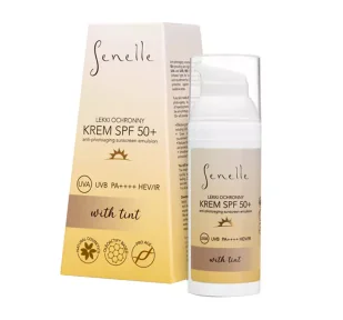 Senelle - Lekki krem ochronny SPF50+ z pigmentem 50ml - Kremy do twarzy - miniaturka - grafika 1