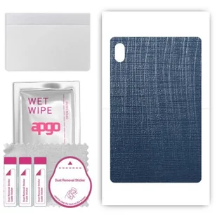 folia naklejka skórka strukturalna na TYŁ do Huawei MatePad 11 2023 - Tkanina Granatowa - apgo SKINS - Akcesoria do tabletów i e-booków - miniaturka - grafika 1