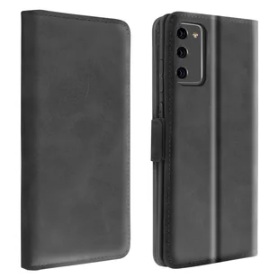 Etui Samsung Galaxy Note 20 Folio z funkcją uchwytu na kartę Wsparcie czarne - Etui i futerały do telefonów - miniaturka - grafika 1