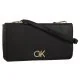Torebki damskie - Torebka Kopertówka Re-Lock Double Gusette Black K60K611336 BEH (CK434-a) Calvin Klein - miniaturka - grafika 1