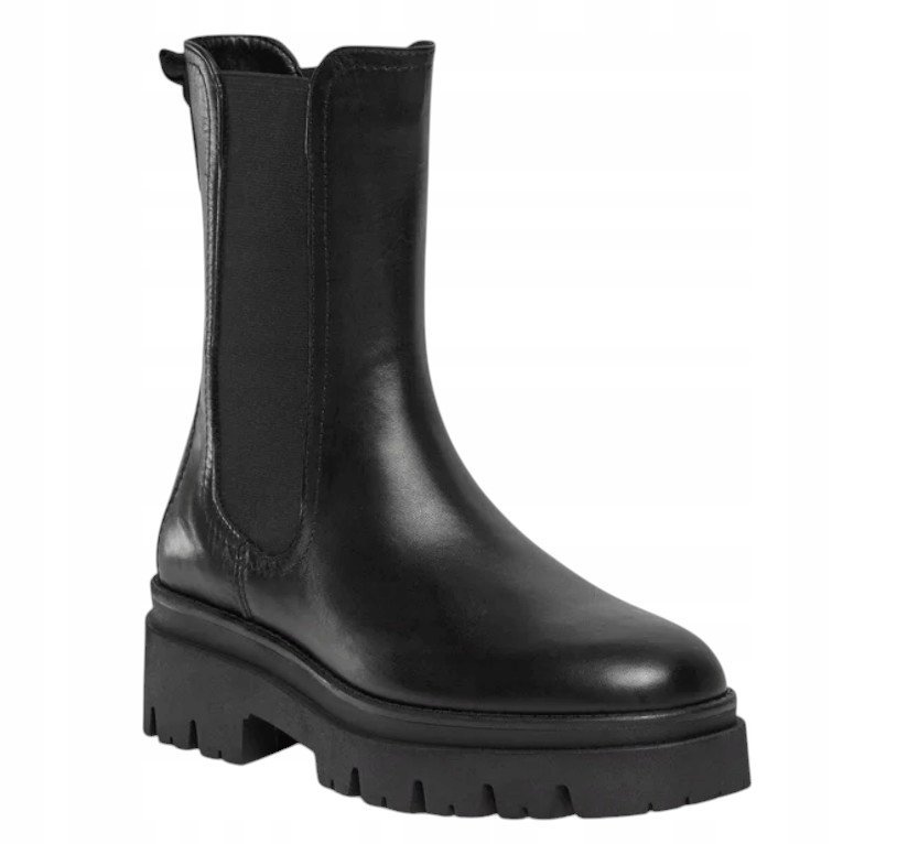 Tamaris 1-25992-41, czarne botki damskie, rozmiar 40