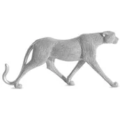 Dekoracje domu - Figurka dekoracyjna EUROFIRANY Eldo Pantera Srebrny - miniaturka - grafika 1