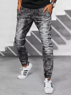 Spodnie męskie jeansowe joggery czarne Dstreet UX3943-XXL - Spodnie męskie - miniaturka - grafika 1