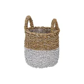 Donice - Boltze Doniczka z trawy morskiej biała SEAGRASS S kosz 1022139.1 - miniaturka - grafika 1