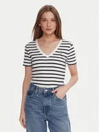 Koszulki i topy damskie - Tommy Hilfiger T-Shirt WW0WW40584 Biały Regular Fit - miniaturka - grafika 1