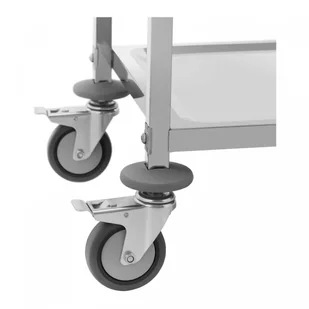Wózek kelnerski - 3 półki - 69 x 34 x 3 cm - 81 kg ROYAL CATERING 10012734 RCSW-111 - Wózki na żywność - miniaturka - grafika 6