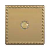 Wyłączniki światła i elektryczne - VARILIGHT OLD Włącznik pojedynczy JUBILEE  mosiądz szlifowany  VARILIGHT OLD - miniaturka - grafika 1