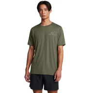 Koszulki sportowe męskie - Męska koszulka treningowa Under Armour Vanish Energy SS - oliwkowa/khaki - UNDER ARMOUR - miniaturka - grafika 1