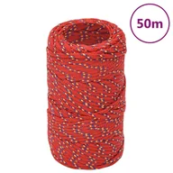 Żeglarstwo - Linka żeglarska, czerwona, 2 mm, 50 m, polipropylen - miniaturka - grafika 1