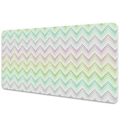 Podkładki na biurko - Mata ochronna na biurko Geometryczne kropki w jodełkę 90x45 cm - miniaturka - grafika 1