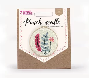 Zestaw punch needle, rośliny, 20 cm - Pasmanteria - miniaturka - grafika 1