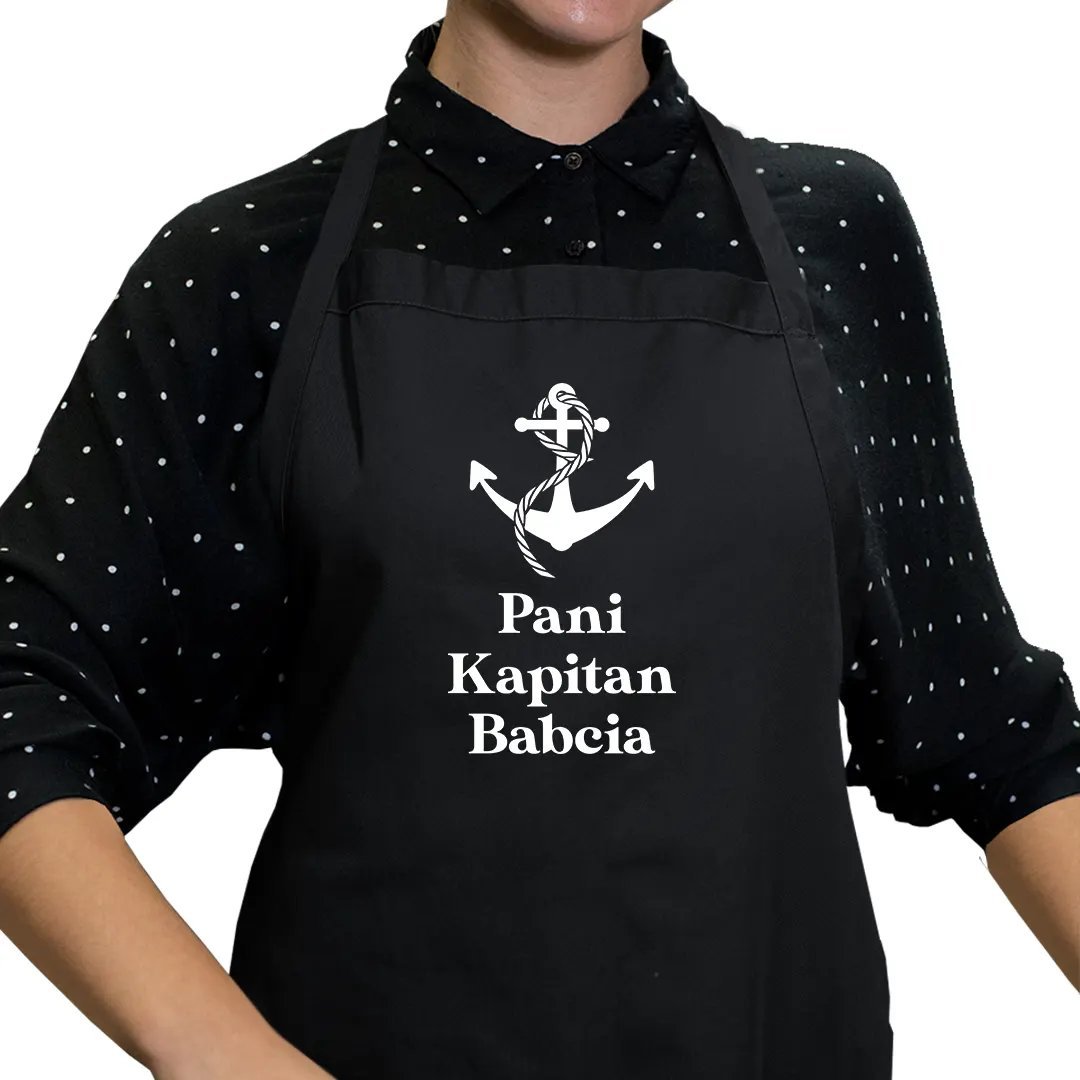 Garibald Pani Kapitan Babcia - fartuch z nadrukiem