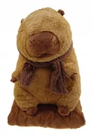 Maskotki i pluszaki - Maskotka KAPIBARA 45 cm z zimowym szaliczkiem kocyk przytulanka 50 CM - miniaturka - grafika 1