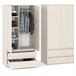 SZAFA MODUŁOWA 90 CM W KOLORZE KASZMIR STYLOWA GARDEROBA DO SYPIALNI SALONU - Szafy SZAFA MODUŁOWA 90 CM W KOLORZE KASZMIR STYLOWA GARDEROBA DO SYPIALNI SALONU - Szafy - miniaturka - grafika 1