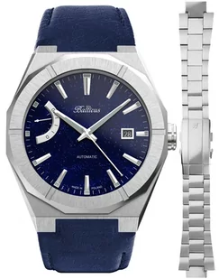 Zegarek Zegarek Balticus BALSDSPRA-P Gwiezdny Pył 40mm Awenturyn Power Reserve Automatic - Zegarki męskie - miniaturka - grafika 1