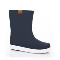 Buty dla dziewczynek - 3Kamido Kalosze GoStyle - stylowe kalosze dziecięce, z taśmą odblaskową 3M, antybakteryjną wkładką i antypoślizgową podeszwą granatowe 29/30 - miniaturka - grafika 1