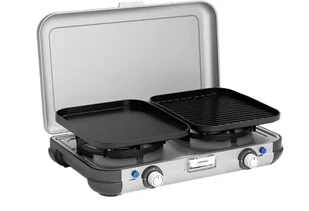 Campingaz 2 Grill & Go CV Kuchnia kempingowa, kuchenka gazowa o mocy 2 x 2.000 W, z wymiennymi płytami do grillowania i palnikami, wszechstronna do grillowania i gotowania, lekka i kompaktowa. - Kuchnia turystyczne i akcesoria - miniaturka - grafika 1