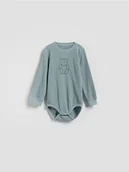 Body dla niemowląt - Reserved - Strukturalne body - jasnoturkusowy - miniaturka - grafika 1