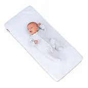 Wyposażenie pokoiku dziecięcego - Little Chick London Little Chick London Oddychający materac antyalergiczny do łóżeczek dostawnych LC1105 - miniaturka - grafika 1