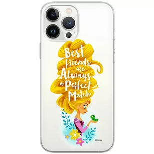 Etui Disney dedykowane do Iphone 12 / 12 PRO, wzór: Roszpunka i Pascal 002 Etui częściowo przeźroczyste, oryginalne i oficjalnie licencjonowane - Etui i futerały do telefonów - miniaturka - grafika 1