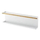 Półki do kuchni - Biała półka z elementem z drewna jesionu Yamazaki Tosca - miniaturka - grafika 1