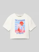 Koszulki dla dziewczynek - T-shirt z nadrukowanym motywem - miniaturka - grafika 1