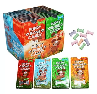 CUKIERKI PUDROWE PSIE KOŚCI PUPPY BONE CANDY 30SZT - Cukierki - miniaturka - grafika 1