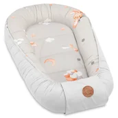 Kokony niemowlęce - Babynest kokon noworodka 90 x 50 cm - Ręcznie wykonane przytulanki kokon niemowlęce wykonane z bawełny Królik - miniaturka - grafika 1