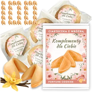 Ciasteczka z Wróżbą dla gości Komplementy dla Ciebie Ciastko Szczęścia 100 - Pieczywo chrupkie - miniaturka - grafika 1