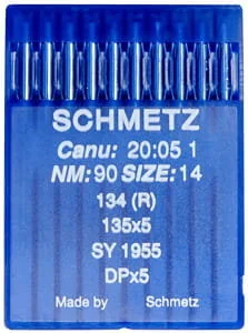 Igły Schmetz 135x5 90 DPx5 - Akcesoria i części do maszyn do szycia - miniaturka - grafika 1