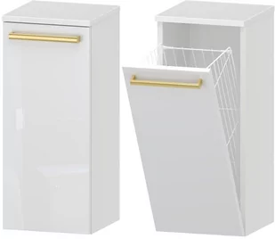 Słupek Łazienkowy Matowy ATHOS 30 1K - Uchwyt Złoty - Szafki łazienkowe - miniaturka - grafika 1