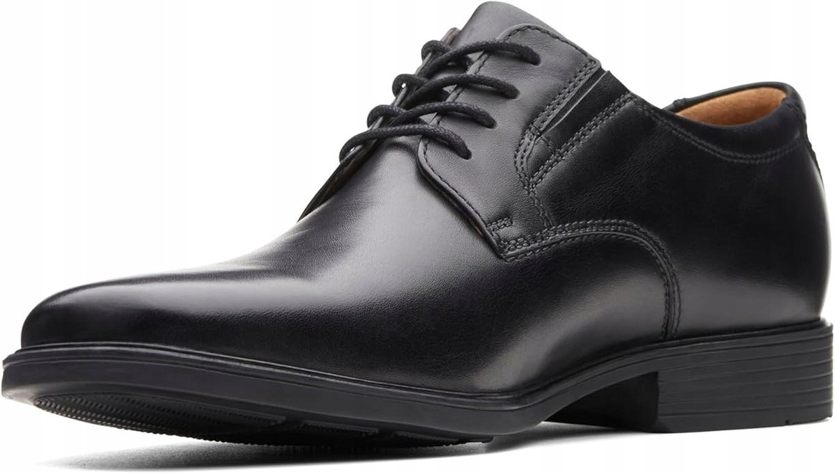 CLARKS CZARNE SKÓRZANE PÓŁBUTY MĘSKIE ELEGANCKIE CASUAL 45 16KA