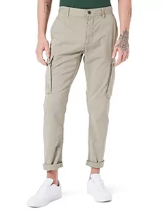 Camel Active Męskie Spodnie Rekreacyjne Tapered Fit Toronto Cargo, Dunkel Grün, 34W / 34L - Spodenki męskie - miniaturka - grafika 1