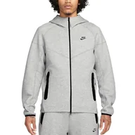 Koszulki męskie - Nike FB7921-063 M NK TCH FLC FZ WR Hoodie Długa koszulka Męska Dk Grey Heather/Black Rozmiar 4XL - miniaturka - grafika 1