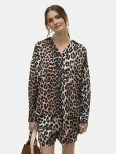 Vero Moda Koszula Josie 10315150 Brązowy Oversize - Koszule damskie - miniaturka - grafika 1