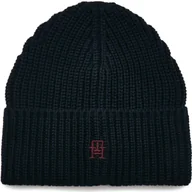 Czapki damskie - Tommy Hilfiger Czapka MONOGRAM | z dodatkiem wełny - miniaturka - grafika 1