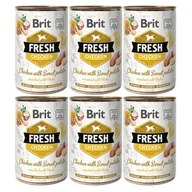 Mokra karma dla psów - Brit Fresh Kurczak ze słodkimi ziemniakami 6 x 400 g - miniaturka - grafika 1