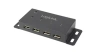 Huby USB - UA0141A Hub USB, DC, USB A gniazdo x4, USB 2.0, mocowany na blacie, PnP - miniaturka - grafika 1