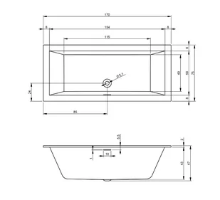 Riho Rethink Cubic Plug&Play Wanna prostokątna narożna 170x75 cm prawa biała B105011005 - odbiór osobisty: Kraków, Warszawa - Wanny - miniaturka - grafika 1
