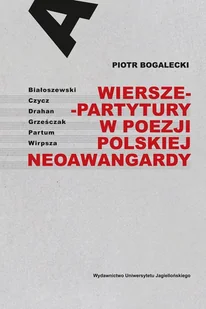 Wiersze-partytury w poezji polskiej neoawangardy - Poezja - miniaturka - grafika 1