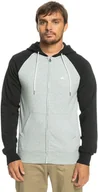 Bluzy męskie - bluza męska QUIKSILVER EVERYDAY ZIP HOOD Light Grey Heather - SJSH - miniaturka - grafika 1