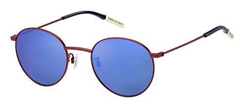 Tommy Jeans TJ 0030/S Okulary Przeciwsłoneczne Matte Burgundy/Blue 50/21/145 unisex