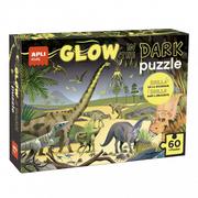 Puzzle - Puzzle świecące w ciemności Apli Kids - Dinozaury 4+ - miniaturka - grafika 1