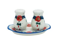 Młynki do soli i pieprzu - Ceramiczny zestaw solniczka Ceramika Bolesławiec - miniaturka - grafika 1