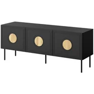 Szafki RTV - Szafka RTV CAMA MEBLE Palazzo Czarny - miniaturka - grafika 1